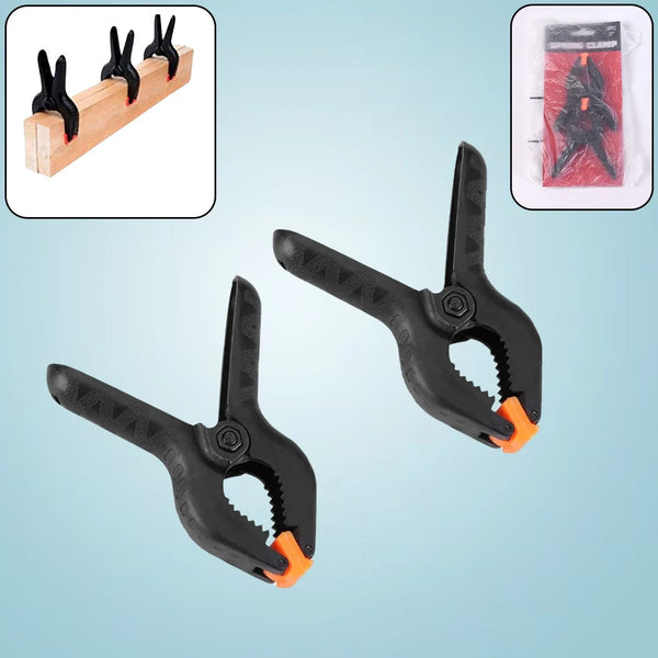 3 inch Heavy Duty Clips Clamp Spring Clamps Clip Fixture (2 Pc Set) - justgrabit.in | Just Grab It