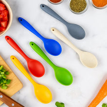 Multipurpose Silicone Spoon, Silicone Basting Spoon Non - Stick Kitchen Utensils Household Heat - Resistant Non Stick Spoons Kitchen Cookware Items For Cooking and Baking (6 Pcs Set) - Justgrabit Inc.
