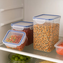 Rectangle Food Storage Containers: Airtight, Leak - Proof Lids (3 - Pack, Clear ABS) - Justgrabit Inc.