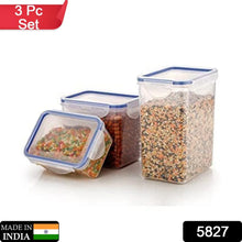 Rectangle Food Storage Containers: Airtight, Leak - Proof Lids (3 - Pack, Clear ABS) - Justgrabit Inc.