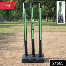 Cricket Stump Set with Heavy Base Stand (1 Set) - justgrabit.in | Just Grab It