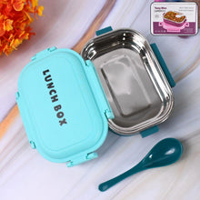 Insulated Testy Stainless Steel Leakproof Lunch Box With Spoon (1 Set) - justgrabit.in | Just Grab It