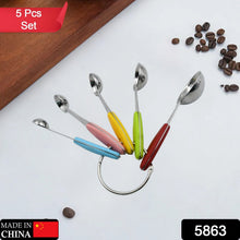 Measuring Cups and Spoons Stackable Set with Silicone Handle(5 Pc Set) - justgrabit.in | Just Grab It