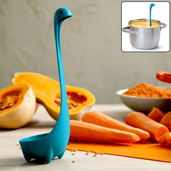 Multifunctional Colander Spoon: Soup Strainer, Long Handle, Kitchen Tool - Justgrabit Inc.