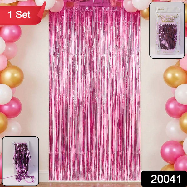 Decorative Foil Fringe Curtain for Birthday & Party Decoration - justgrabit.in | Just Grab It