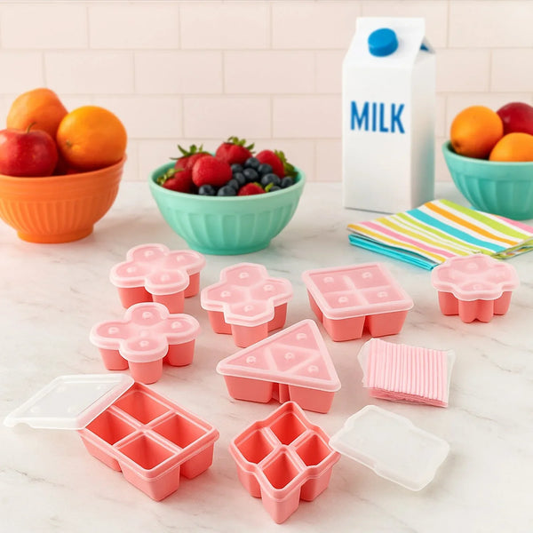 Multi Design Ice Mold Set Multi Shaped Ice Mold Bpa Free Mold Ice Mold, Ice Maker Fun for Kids and Adults (8 Pcs Set) - Justgrabit Inc.
