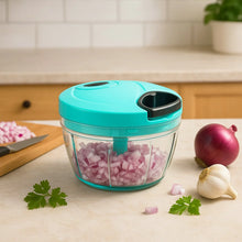 Handy Mini Plastic Vegetable Chopper Cutter, Onion Chopper Vegetables for Kitchen Accessories with 3 Blades - Justgrabit Inc.