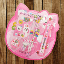 8 in1 Mix Stationery Gift Set for Kids, Stationary Set Including Pencil Ruler Rubber Pencil Sharpener, Pencil Cover, School, Office Product Gift - Justgrabit Inc.