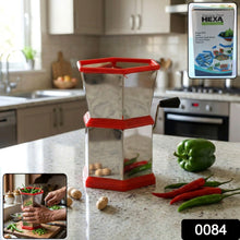 Manual Hexa - Style Hand - Operated Chilli Cutter (1 Pc) - justgrabit.in | Just Grab It