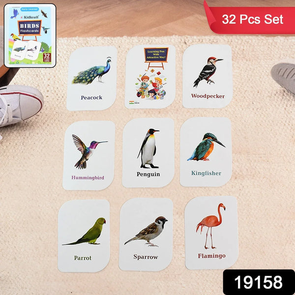 KidKraft Early Learner Educational Flashcards – 32 Birds - Justgrabit Inc.