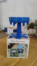 6 - Way Plastic Shot Glass Dispenser with Holder Stand (1 Pc) - justgrabit.in | Just Grab It