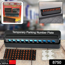 Temporary Car Parking Mobile Number Display with Magnetic Numbers Stickers,Car Parking Magnetic Mobile/Telephone Number Plate (1Pc)   - Justgrabit Inc.