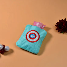 Captain America Print Small Hot Water Bag with Cover for Pain Relief - Justgrabit Inc.