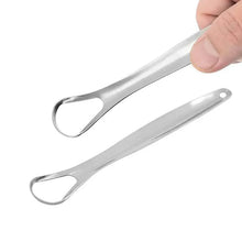 Stainless Steel Tongue Scraper for Bad Breath & Oral Hygiene, Metal Case Included (1 Pc) - justgrabit.in | Just Grab It