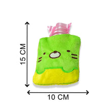 Green Kitty Hot Water Bag with Cover for Pain Relief & Warmth - Justgrabit Inc.