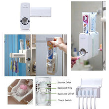 Toothpaste Dispenser & Tooth Brush Holder - justgrabit.in | Just Grab It