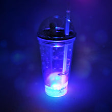 LED Glow Light, Design Printed Insulated Double Wall Plastic Tumbler Cups With Straws 13oz Theming Astronaut in Space Travel Tumbler Freezer Mug Drinking Cups for Boys and Girls School/Tuition/Gym/ Picnic (Pack Of 1) - justgrabit.in | Just Grab It