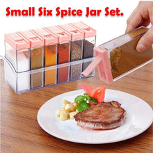 Plastic Spice Jars (6 pcs, 14x22x8cm, Multicolour) - Justgrabit Inc.