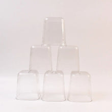 6pc Transparent Diamond Medium Serving Glass Set, Glass Set for Water, Juice etc - Justgrabit Inc.