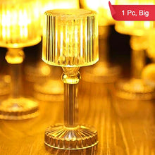 Big Acrylic LED Desk Lamps Table Lamp Portable Crystal, Diwali (1 Pc / Big) - justgrabit.in | Just Grab It