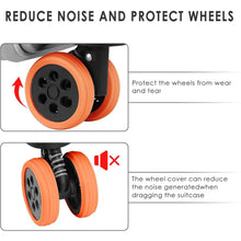 Silicone Luggage Wheel Covers – Noise Reduction & Protection (8 Pcs) - justgrabit.in | Just Grab It