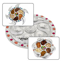 Multipurpose 7 Compartment Dry Fruit Serving Rotating Tray ,Chocolate, Snacks Storage Box, Masala Box - Justgrabit Inc.