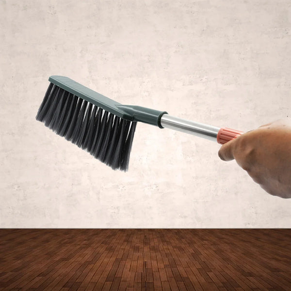 17 inch Stainless Steel Sofa Cleaner Brush, Carpet Cleaning Brushes with Non - Slip Long Handle, Dust Cleaning Brush for Removing Dust from Carpets, Furniture, Car Seats, Sofas - justgrabit.in | Just Grab It