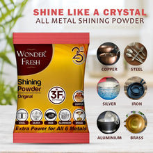 Shining Powder, Cleans and Polishes Copper, Brass, Silver, Aluminum, Iron, and Steel, Removes Tarnish and Oxidation (200 GM) - Justgrabit Inc.