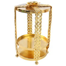 Multipurpose Golden Metal Candle Stand showpiece (1 Pc) - Justgrabit Inc.