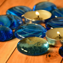 Glass Gem Stone, Flat Round Marbles Pebbles for Vase Fillers, Attractive pebbles for Aquarium Fish Tank. - Justgrabit Inc.