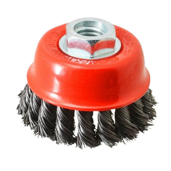 Wire Wheel Cup Brush (Black) - Justgrabit Inc.