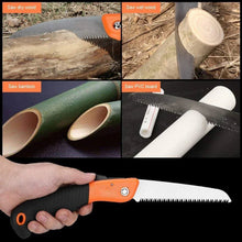 Folding Saw(180 mm) for Trimming, Pruning, Camping. Shrubs and Wood - Justgrabit Inc.