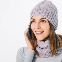 Cap for Winter Woolen Knitted Black Inside Fur Caps - Justgrabit Inc.