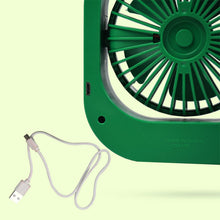 Portable USB Fan Rechargeable 2 - Speed 180° Rotating Quiet Personal Fan - justgrabit.in | Just Grab It