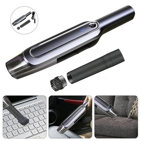Portable Vacuum Cleaner Wireless USB High Power Strong Suction Handheld Vacuum Cleaner for Home Cars - Justgrabit Inc.