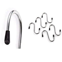 Heavy Duty S - Shaped Stainless Steel Hanging Hooks - 5 pcs - Justgrabit Inc.