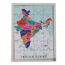 Wooden India Map Puzzle - (1 Set) - Justgrabit Inc.