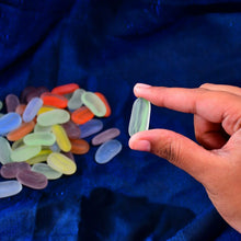 Glass Gem Stone, Flat Round Marbles Pebbles for Vase Fillers, Attractive pebbles for Aquarium Fish Tank. - Justgrabit Inc.