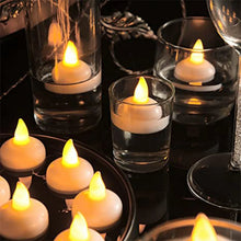 8 - Piece Battery Operated Flameless Floating Candles in Transparent Box – Decorative Wedding Tea Lights, Diwali - Justgrabit Inc.