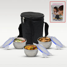 Stainless Steel Lunch Box - Multi - Compartment Airtight Container for Office, School & Travel - justgrabit.in | Just Grab It