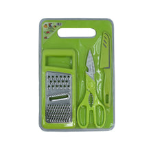 Plastic Chopping Board with Knife Set and Scissor And Wine Stainless Steel And Plastic Kitchen item Multipurpose cutting vegetables - justgrabit.in | Just Grab It