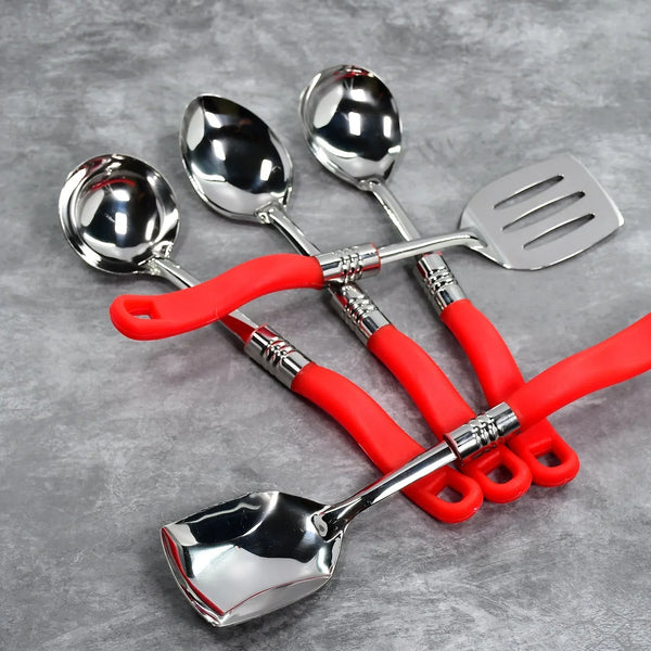 Stainless Steel Serving Spoon Set 5 pcs. - Justgrabit Inc.