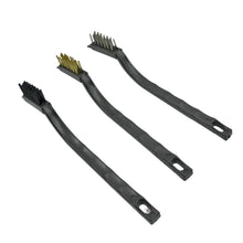 3pcs Mini Wire Brush Set (Steel / Nylon / Brass Brush) - Justgrabit Inc.