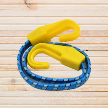 Multipurpose Ultra Flexible Bungee Rope, Luggage Strap, Bungee Cord With And Plastic J Shape Hooks (2 Pc) - Justgrabit Inc.