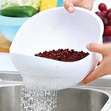 Kitchen Plastic big Rice Bowl Strainer Perfect Size for Storing and Straining - Justgrabit Inc.
