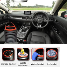 4L Foldable Car Trash Can Storage Organiser - Justgrabit Inc.