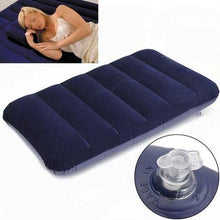 Velvet Air Inflatable Travel Pillow (Blue) - justgrabit.in | Just Grab It