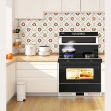 Peel and Stick Floor Tiles Kitchen / Bathroom Backsplash Sticker Detachable Waterproof DIY Tile Stickers for Wall Decoration Tiles Home Decoration (8x8 Inch / 10 Pcs Set) - justgrabit.in | Just Grab It