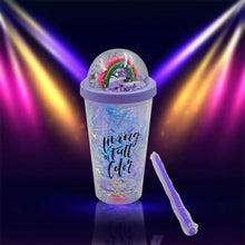 Sipper Bottle with Straw, LED Glow Light for Kids/Tumbler with Straw/Vacuum Flask/Sipper Plastic Tumbler/Sipper Bottle with Straw (Pack of 1) - Justgrabit Inc.