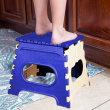 2009_12 Inch Plastic Folding Step Stool for Kids and Adults with Handle (Multicolor) - justgrabit.in | Just Grab It